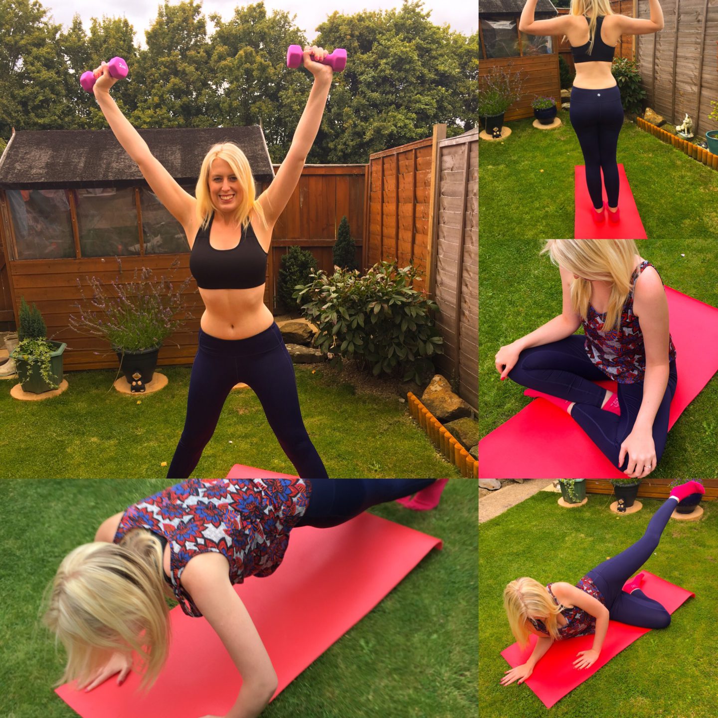 Yoga and Weights Excercising Poses